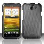 Hard Plastic 2-Piece Rubberized Snap On Design Case for HTC One X/Elite (AT&T) - Carbon Fiber