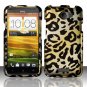 Hard Plastic 2-Piece Rubberized Snap On Design Case for HTC One X/Elite (AT&T) - Golden Cheetah