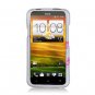 Hard Plastic 2-Piece Rubberized Snap On Design Case for HTC One X/Elite (AT&T) - Floating Hearts