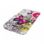 Hard Plastic 2-Piece Rubberized Snap On Design Case for HTC One X/Elite (AT&T) - Dual Pink Butterfly