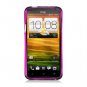 Soft TPU Gel Check Design Skin Cover Case for HTC One X/Elite (AT&T) - Purple