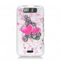 Hard Plastic Rubberized Design Case for LG Connect 4G (MetroPCS)/Viper 4G (Sprint) - Floating Hearts