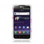 Hard Plastic Rubberized Design Case for LG Connect 4G (MetroPCS)/Viper 4G (Sprint) - Floating Hearts
