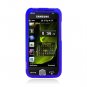 Hard Plastic Rubberized Snap-On Case for HTC Droid Incredible 4G/Fireball - Blue