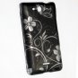 Hard Plastic 2-Piece Rubberized Snap On Design Case for LG Lucid 4G - Midnight Garden