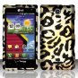 Hard Plastic 2-Piece Rubberized Snap On Design Case for LG Lucid 4G - Golden Cheetah