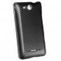 Hard Plastic 2-Piece Rubberized Snap On Design Case for LG Lucid 4G - Carbon Fiber