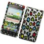 Hard Plastic 2-Piece Rubberized Snap On Design Case for LG Lucid 4G - Leopard Skins