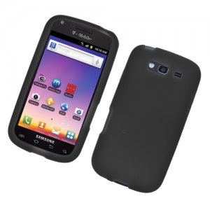 Soft Silicone Skin Cover Case for Samsung Galaxy S Blaze 4G (T-Mobile) - Black