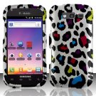 Hard Plastic Snap On Rubberized Design Case for Samsung Galaxy S Blaze 4G - Rainbow Leopard