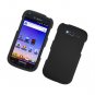 Hard Plastic Snap On Rubberized Cover Case for Samsung Galaxy S Blaze 4G - Black