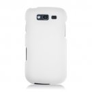 Hard Plastic Snap On Rubberized Cover Case for Samsung Galaxy S Blaze 4G - White