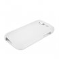 Hard Plastic Snap On Rubberized Cover Case for Samsung Galaxy S Blaze 4G - White