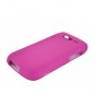 Hard Plastic Snap On Rubberized Cover Case for Samsung Galaxy S Blaze 4G - Rose Pink