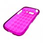 Crystal TPU Gel Check Design Skin Case for Samsung Galaxy S Blaze 4G T769 (T-Mobile) - Purple