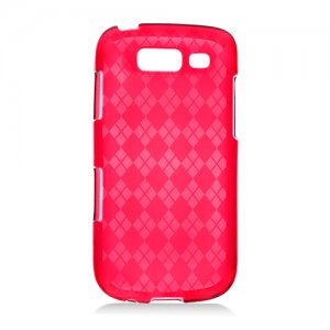 Crystal TPU Gel Check Design Skin Case for Samsung Galaxy S Blaze 4G T769 (T-Mobile) - Red
