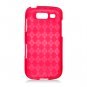 Crystal TPU Gel Check Design Skin Case for Samsung Galaxy S Blaze 4G T769 (T-Mobile) - Red
