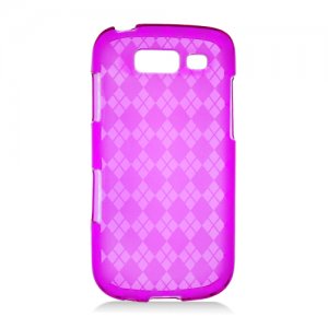 Crystal TPU Gel Check Design Skin Case for Samsung Galaxy S Blaze 4G T769 (T-Mobile) - Pink