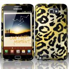 Hard Plastic 2-Piece (Snap On) Rubberized Design Case for Samsung Galaxy Note - Golden Cheetah