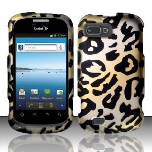 Hard Plastic Snap-On Rubberized Design Case Cover for ZTE Fury - Golden Cheetah