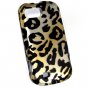 Hard Plastic Snap-On Rubberized Design Case Cover for ZTE Fury - Golden Cheetah