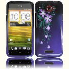 Hard Plastic 2-Piece (Snap On) Design Case for HTC One X/Elite (AT&T) - Nightly Flowers