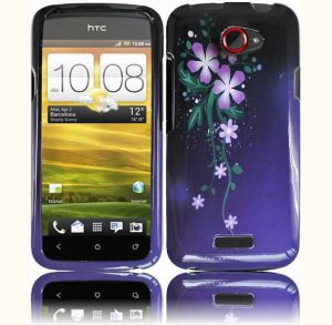 Hard Plastic 2-Piece (Snap On) Design Case for HTC One X/Elite (AT&T) - Nightly Flowers