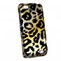 Hard Plastic Rubberized Snap On Design Case for HTC One V (Virgin Mobile) - Golden Cheetah