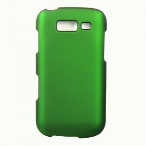 Hard Plastic Snap On Rubberized Cover Case for Samsung Galaxy S Blaze 4G - Green