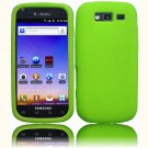 Hard Plastic Snap On Rubberized Cover Case for Samsung Galaxy S Blaze 4G - Neon Green