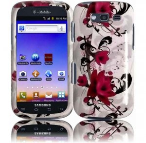 Hard Plastic Snap-On Design Cover Case for Samsung Galaxy S Blaze 4G - Purple Lily