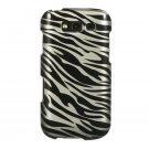 Hard Plastic Snap-On Design Cover Case for Samsung Galaxy S Blaze 4G - Black Zebra
