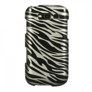 Hard Plastic Snap-On Design Cover Case for Samsung Galaxy S Blaze 4G - Black Zebra