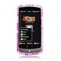 Hard Plastic Bling Diamond Snap On Cover Case for HTC One S/Ville (T-Mobile) - Pink Hearts