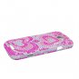 Hard Plastic Bling Diamond Snap On Cover Case for HTC One S/Ville (T-Mobile) - Pink Hearts
