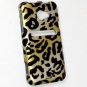 Hard Plastic Rubberized Snap On Design Case for HTC Evo 4G LTE - Golden Cheetah