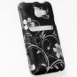 Hard Plastic Rubberized Snap On Design Case for HTC Evo 4G LTE - Midnight Garden