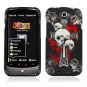 Hard Plastic Rubberized Snap On Design Case for HTC One S/Ville (T-Mobile) - Skulls & Dagger