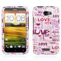Hard Plastic 2-Piece (Snap On) Design Case for HTC One X/Elite (AT&T) - I Love You