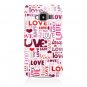 Hard Plastic 2-Piece (Snap On) Design Case for HTC One X/Elite (AT&T) - I Love You