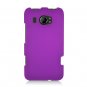 Hard Plastic Rubberized Snap On Cover Case for HTC Titan II (AT&T) - Purple