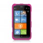 Hard Plastic Rubberized Snap On Cover Case for HTC Titan II (AT&T) - Rose Pink