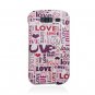 Hard Plastic Snap-On Design Cover Case for Samsung Galaxy S Blaze 4G - I Love You