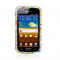 Hard Plastic Snap-On Design Cover Case for Samsung Galaxy S Blaze 4G - Rainbow Peace Signs