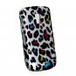 Hard Plastic Snap On Rubberized Design Case for Samsung Galaxy S Aviator - Rainbow Leopard