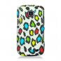 Hard Plastic Snap On Rubberized Design Case for Samsung illusion i110 (Verizon) - Rainbow Leopard