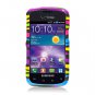 Hard Plastic Snap On Rubberized Design Case for Samsung illusion i110 (Verizon) - Abstract Zebra