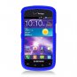 Hard Plastic Snap On Rubberized Case Cover for Samsung illusion i110 (Verizon) - Blue