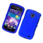 Hard Plastic Snap On Rubberized Case Cover for Samsung illusion i110 (Verizon) - Blue