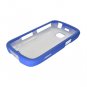 Hard Plastic Snap On Rubberized Case Cover for Samsung illusion i110 (Verizon) - Blue